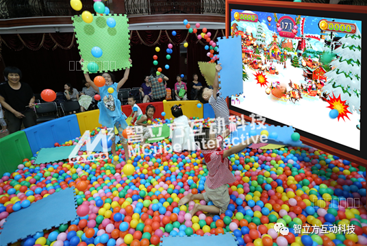 互动投影儿童乐园热门游戏，互动砸球拔得头筹！